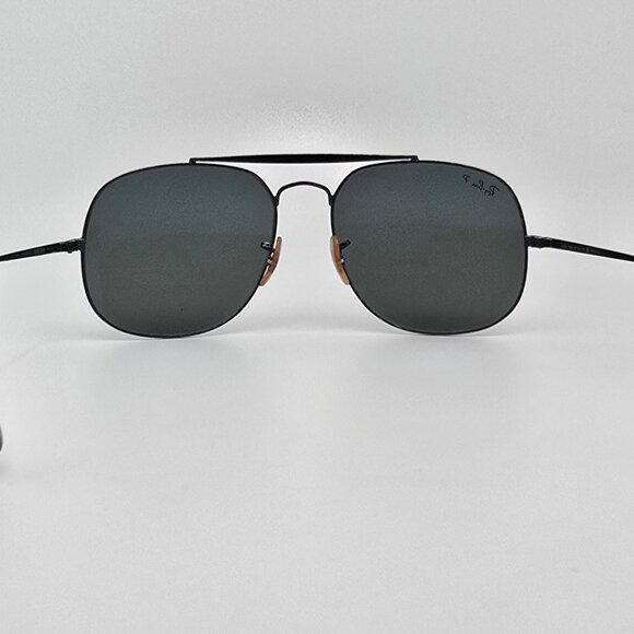 Ray-Ban RB3561 002/58 General Black Frame Polarized G-15 Lens Aviator Sunglasses - Picture 5 of 16